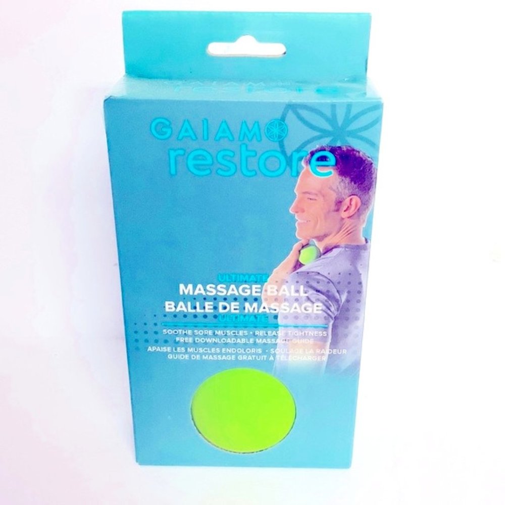 GAIAM Restore Ultimate Massage Ball Men Woman Workout Health Soothe Sore Muscles